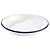 APS Deep Enameled Plate, Ø180 mm, 350 ml, White-Blue