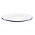 APS Shallow Enameled Plate, Ø200 mm, 350 ml, White-Blue
