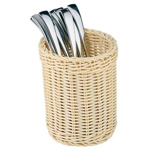 APS Koszyk na sztućce z polipropylenu | śr. 120x(H)150mm | beżowy APS Koszyk na sztućce z polipropylenu | śr. 120x(H)150mm | beżowy