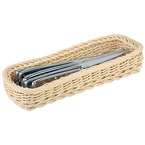 APS Koszyk na sztućce z polipropylenu | śr. 120x(H)150mm | beżowy APS Koszyk na sztućce z polipropylenu | śr. 120x(H)150mm | beżowy