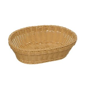 APS Koszyk owalny z polipropylenu | 250x190x(H)65mm | beżowy APS Koszyk owalny z polipropylenu | 250x190x(H)65mm | beżowy