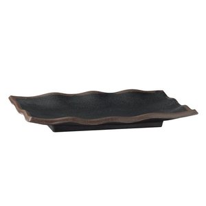 APS Wyprzedaż - Półmisek prostokątny z melaminy | czarny | 22,5 x 15 cm, H: 3 cm APS Wyprzedaż - Półmisek prostokątny z melaminy | czarny | 22,5 x 15 cm, H: 3 cm