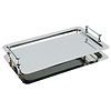 APS Stainless Steel Rectangular Serving Tray GN 1/1 with Handles