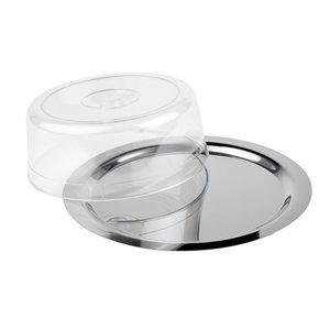 APS Stainless Steel Round Serving Tray with Cover Ø 380 mm APS Stainless Steel Round Serving Tray with Cover Ø 380 mm