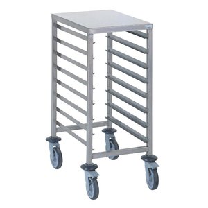 Tournus GN1/1 racking trolley 8 levels with worktop Tournus GN1/1 racking trolley 8 levels with worktop