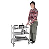 Vogue Stainless Steel 3 Tier Service Trolley 825 x 405 x 710 mm