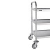 Vogue Stainless Steel 3 Tier Service Trolley 825 x 405 x 710 mm
