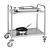 Vogue Stainless Steel 2 Tier Service Trolley 825 x 405 x 710 mm