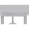 Vogue Stainless Steel Corner Table 600mm