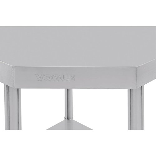 Vogue Stainless Steel Corner Table 600mm Vogue Stainless Steel Corner Table 600mm