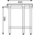 Vogue Stainless Steel Corner Table 600mm