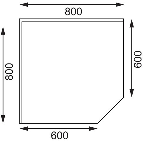 Vogue Stainless Steel Corner Table 600mm Vogue Stainless Steel Corner Table 600mm