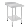 Vogue Stainless Steel Table with Upstand 600mm Vogue Stainless Steel Table with Upstand 600mm