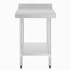 Vogue Stainless Steel Table with Upstand 600mm Vogue Stainless Steel Table with Upstand 600mm