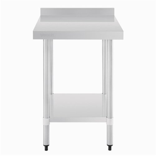Vogue Stainless Steel Table with Upstand 600mm Vogue Stainless Steel Table with Upstand 600mm