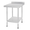 Vogue Stainless Steel Table with Upstand 600mm Vogue Stainless Steel Table with Upstand 600mm