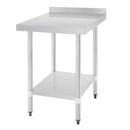 Vogue Stainless Steel Table with Upstand 600mm Vogue Stainless Steel Table with Upstand 600mm