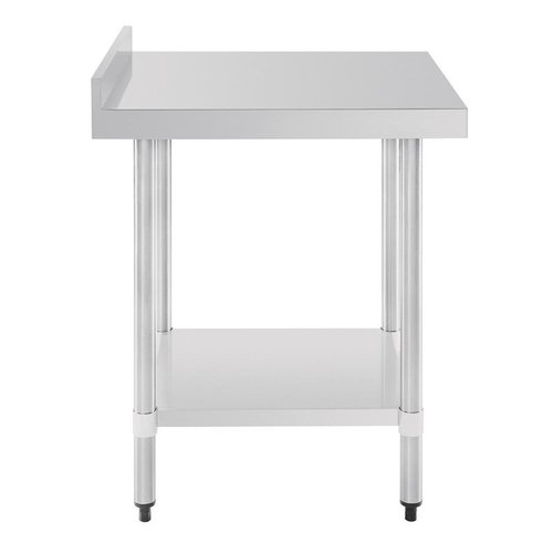 Vogue Stainless Steel Table with Upstand 600mm Vogue Stainless Steel Table with Upstand 600mm