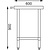 Vogue Stainless Steel Prep Table 600mm