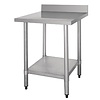 Vogue Stainless Steel Prep Table with Upstand 600mm Vogue Stainless Steel Prep Table with Upstand 600mm