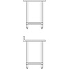Vogue Stainless Steel Prep Table with Upstand 600mm Vogue Stainless Steel Prep Table with Upstand 600mm