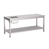 Gastro M Gastro-M S/S cheftable with undershelf 1200x700x850mm