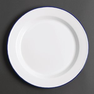 Olympia Shallow Enameled Plate, Ø245 mm (Pack of 6)