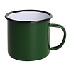 Olympia Kubek emaliowany | 350 ml | 6 szt. | zielono/czarny
