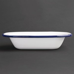 Olympia Enamel Pie Dishes Rectangular 180 x 135mm (Pack of 6) Olympia Enamel Pie Dishes Rectangular 180 x 135mm (Pack of 6)