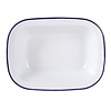 Olympia Enamel Pie Dishes Rectangular 180 x 135mm (Pack of 6)