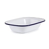 Olympia Enamel Pie Dishes Rectangular 180 x 135mm (Pack of 6)