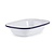 Olympia Enamel Pie Dishes Rectangular 180 x 135mm (Pack of 6)
