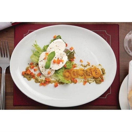 Athena Hotelware Shallow Plate 254x197 mm, Oval, (Pack of 12)