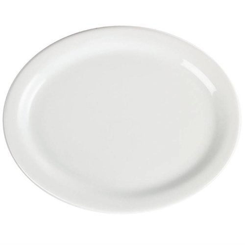 Olympia Whiteware Oval Platters 202mm (Pack of 6)