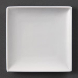 Olympia Shallow Plate 140 mm, Square, Whiteware (Pack of 12) Olympia Shallow Plate 140 mm, Square, Whiteware (Pack of 12)