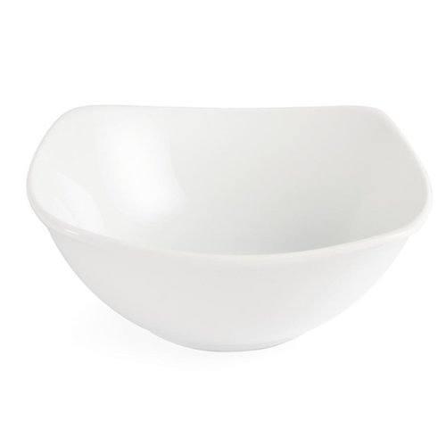 Olympia Whiteware Rounded Square Bowls 140mm (Pack of 12) Olympia Whiteware Rounded Square Bowls 140mm (Pack of 12)