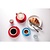 Olympia Red Espresso Cup 100 ml, Cafe (Pack of 12)