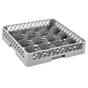 Vogue Gray Dishwasher Glasses Basket 16 compartments / 500 x 500 x 100 mm Vogue Gray Dishwasher Glasses Basket 16 compartments / 500 x 500 x 100 mm