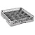Vogue Gray Dishwasher Glasses Basket 16 compartments / 500 x 500 x 100 mm
