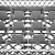 Vogue Gray Dishwasher Glasses Basket 16 compartments / 500 x 500 x 100 mm