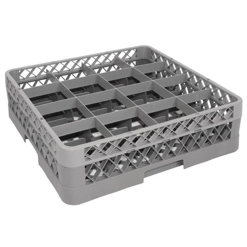 Vogue Nadstawa do kosza na szkło 16 przegród / 500 x 500 x 45 mm, szara Vogue Nadstawa do kosza na szkło 16 przegród / 500 x 500 x 45 mm, szara