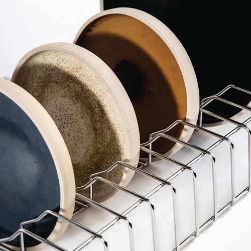 Vogue Stainless Steel Plate Racks 600mm Vogue Stainless Steel Plate Racks 600mm