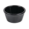 Kristallon Melamine Fluted Ramekins Black 57mm (Pack of 12)