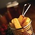 Olympia Chip basket Round with Handle 80mm