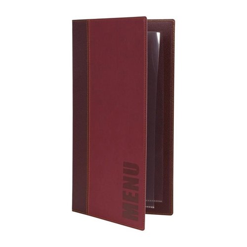 Securit Contemporary Menu Cover Bordeaux A5 Securit Contemporary Menu Cover Bordeaux A5