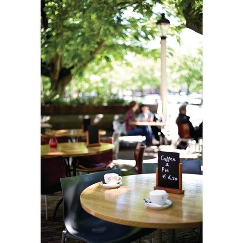 Securit Half Frame Table Top Blackboard 170 x 155mm Mahogany Securit Half Frame Table Top Blackboard 170 x 155mm Mahogany