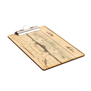 Olympia Wood Effect Menu Clipboard A5