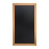 Securit Slim Wall Mounted Blackboard 1000 x 560mm Teak