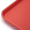 Kristallon Fast Food Polypropylene Rectangular Serving Tray 345 x 265 mm Red