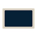 Roltex Laminated Polyester Rectangular Serving Tray GN 1/1 Blue